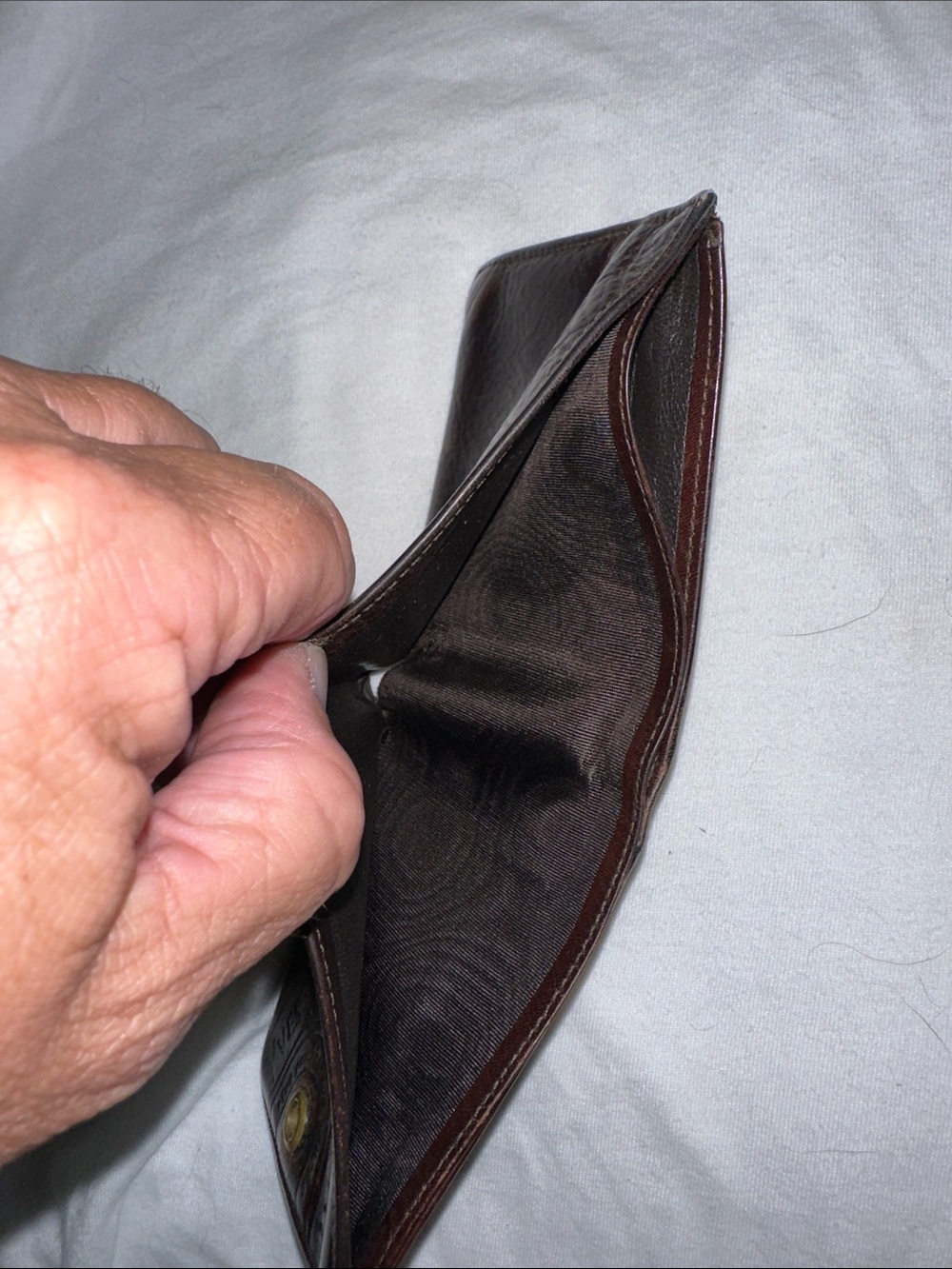 Yves Saint Laurent Brown Leather Wallet Vintage - Picture 9 of 9